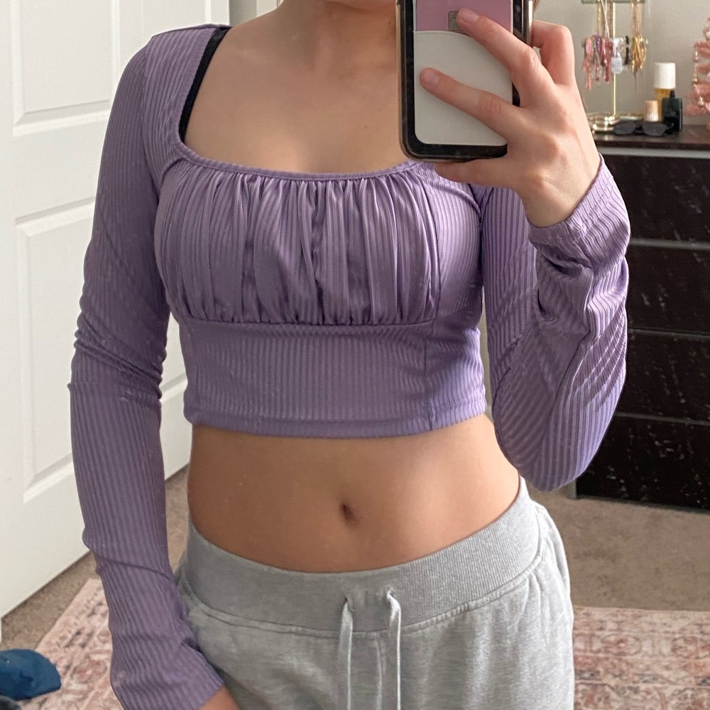 Purple crop top!